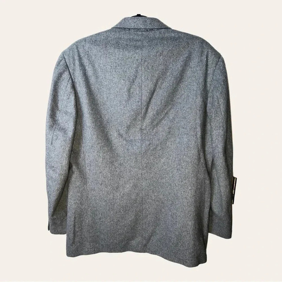 Men’s OSCAR DE LA RENTA DOUBLE BREASTED BLAZER‎ GRAY IN COLOR SIZE 40 - Picture 6 of 11